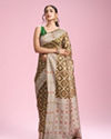 Emerald Elegance Saree